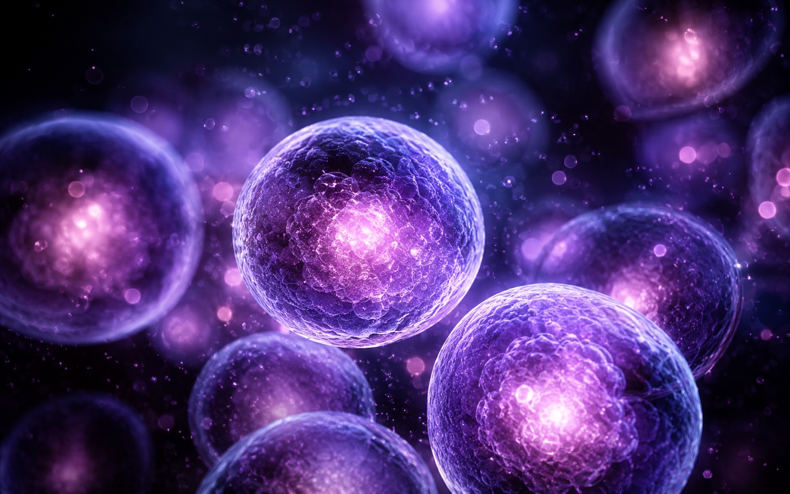 Cellulaire regeneratie met paars-violet bioactief licht